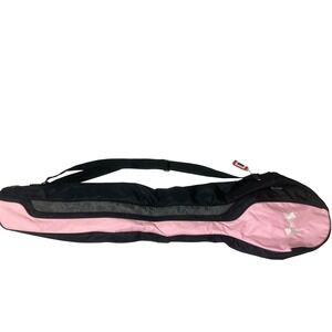 Under Armour UA Cradle Stick Bag Lacrosse Equipment Bag Black Pink UA76013 NEW